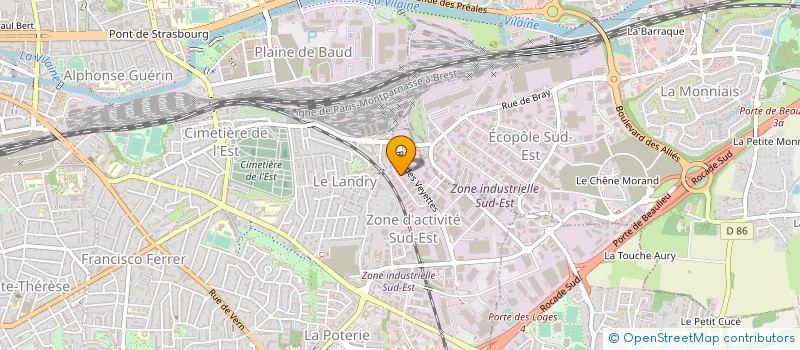 localisation de l'entreprise ABACADIS  RENNES