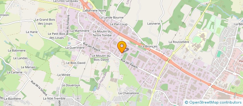 localisation de l'entreprise ABACAP'CREATION à SAINT-HERBLAIN