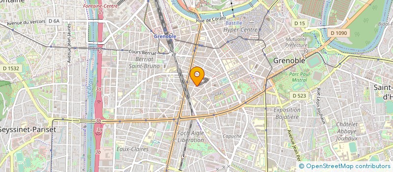 localisation de l'entreprise ABACAUR ASSISTANCE 38 à GRENOBLE