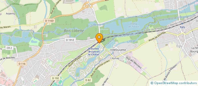 localisation de l'entreprise ABACC MIROITERIE à BREUILLET