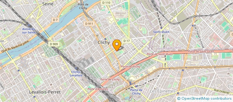 localisation de l'entreprise ABACCA à CLICHY