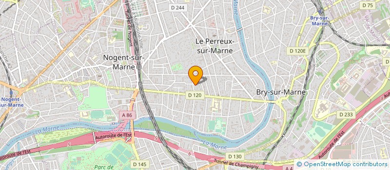 localisation de l'entreprise ABACHE KANE  LE PERREUX-SUR-MARNE