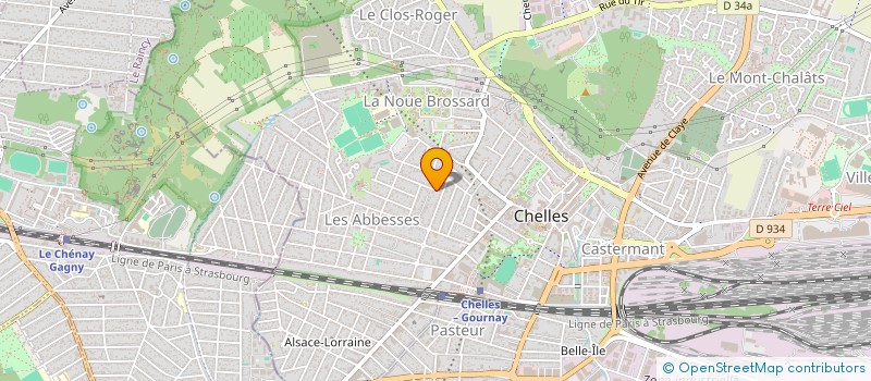 localisation de l'entreprise ABACHI  CHELLES