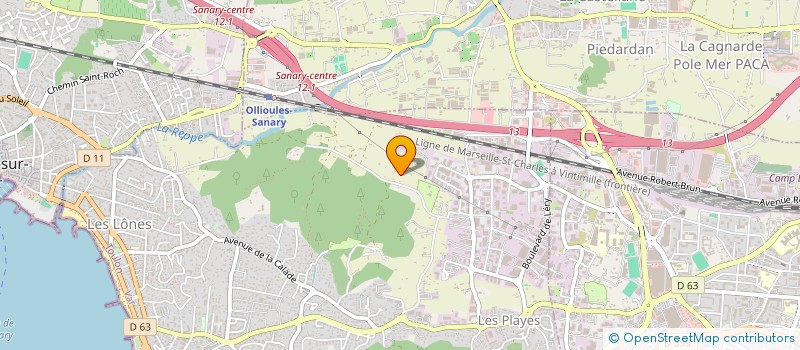 localisation de l'entreprise ABACK à SIX-FOURS-LES-PLAGES