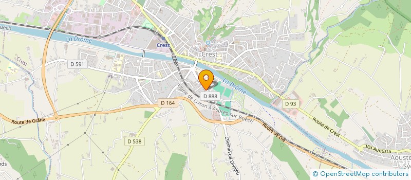 localisation de l'entreprise ABACOME  CREST