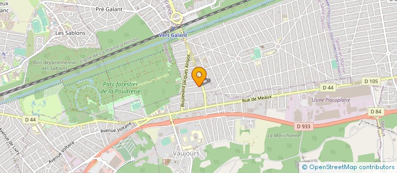 localisation de l'entreprise ABACOP à VAUJOURS