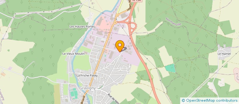 localisation de l'entreprise ABACOURSES à GRAVIGNY