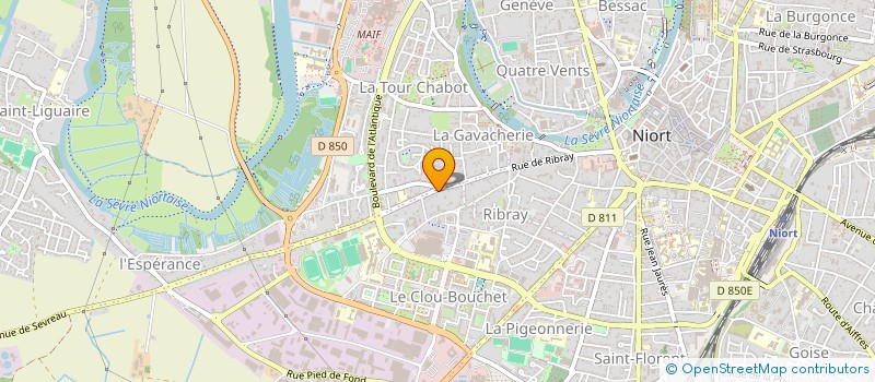 localisation de l'entreprise ABACUS ONE 2020 à NIORT