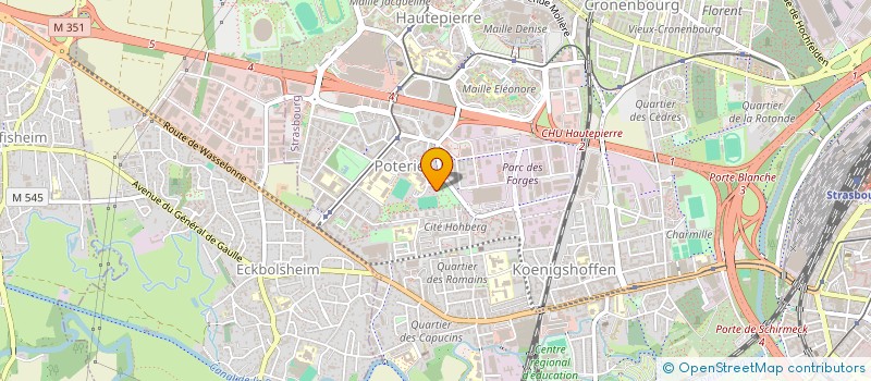 localisation de l'entreprise ABADA CAPOEIRA ALSACE  STRASBOURG