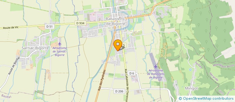 localisation de l'entreprise ABADIAS  RABASTENS-DE-BIGORRE