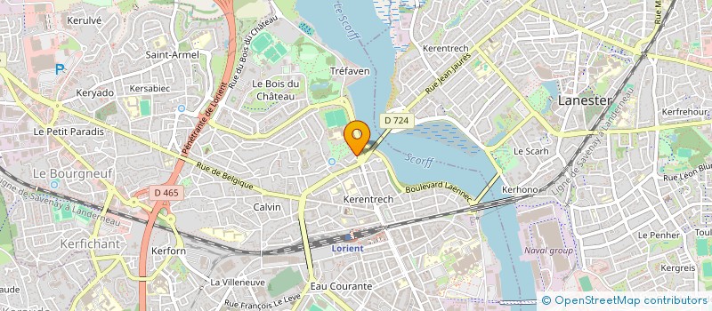 localisation de l'entreprise ABADIE-EL GROUM  LORIENT