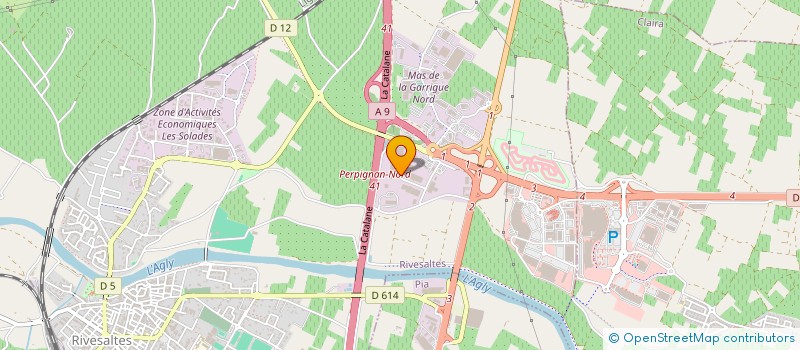 localisation de l'entreprise ABADIE IMMOBILIERE DE GESTION  RIVESALTES