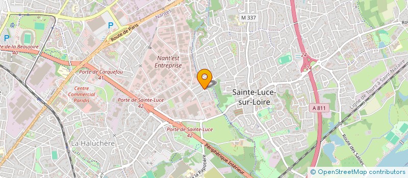localisation de l'entreprise ABAG CEDRES à NANTES