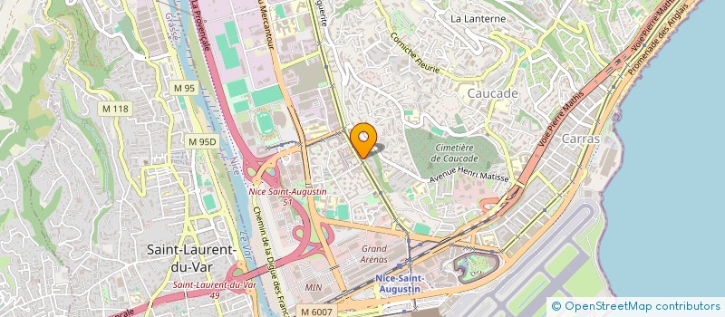 localisation de l'entreprise ABAGRI PATISSERIE à NICE