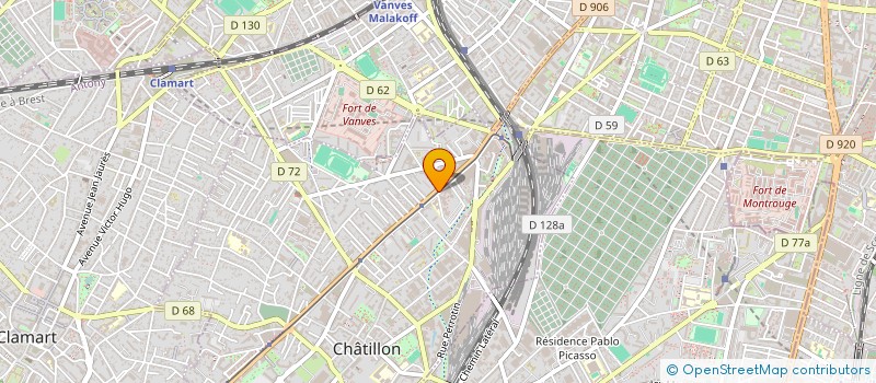 localisation de l'entreprise ABAJAD à CHATILLON