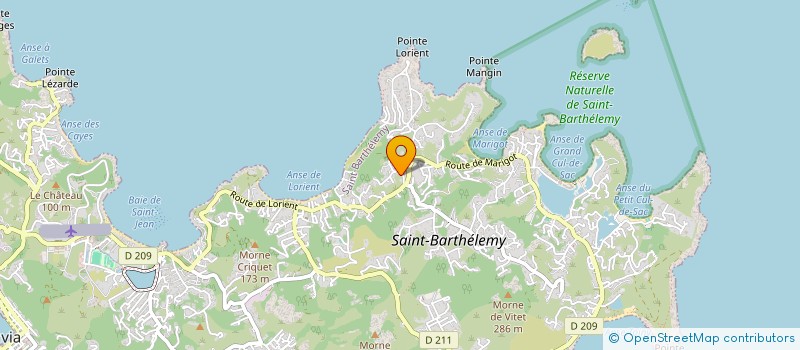 localisation de l'entreprise ABAK à SAINT BARTHELEMY