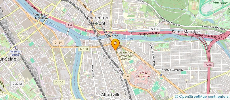 localisation de l'entreprise ABAK  MAISONS-ALFORT