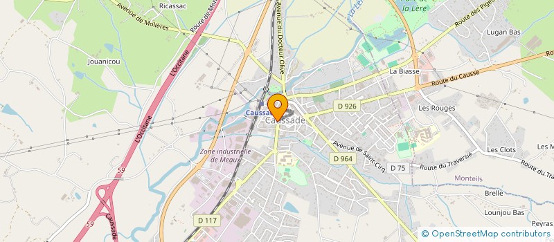 localisation de l'entreprise ABAK INGENIERIE OCCITANIE  CAUSSADE