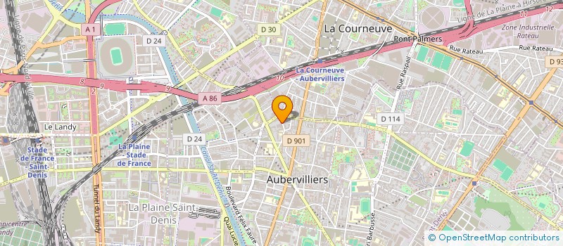 localisation de l'entreprise ABAL CONSULTING  AUBERVILLIERS
