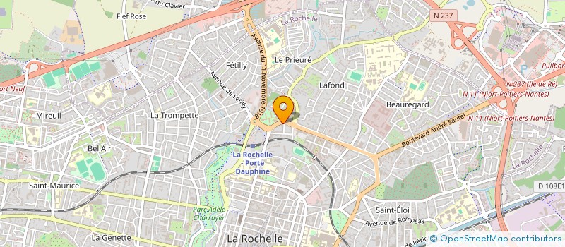 localisation de l'entreprise ABAL HABITAT à LA ROCHELLE
