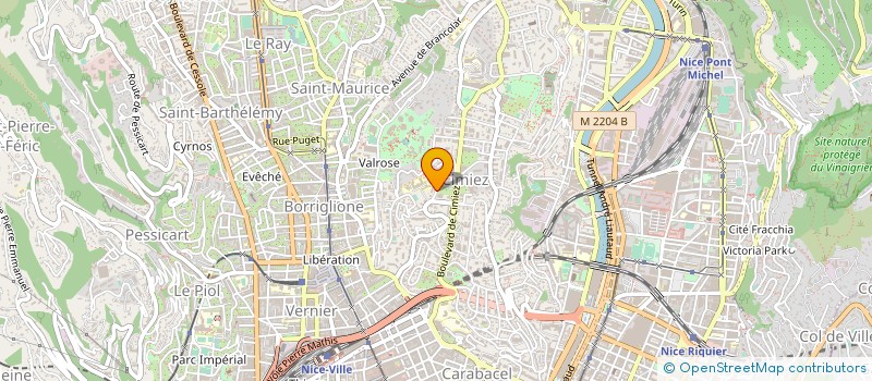 localisation de l'entreprise ABALI PRESTIGE à NICE