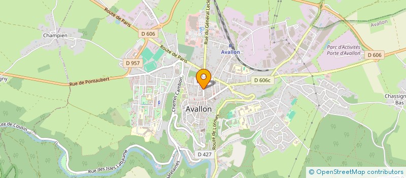 localisation de l'entreprise ABALLO COIFF 2 à AVALLON