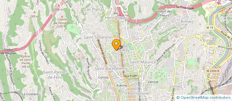 localisation de l'entreprise ABALONE SERVICES à NICE