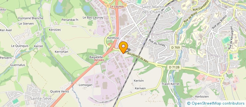 localisation de l'entreprise ABALONE TT MORLAIX  SAINT-MARTIN-DES-CHAMPS