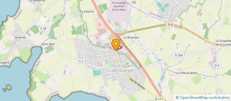 localisation de l'entreprise ABALONE TT SAINT MALO  SAINT-JOUAN-DES-GUERETS