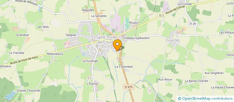 localisation de l'entreprise ABALUX ENSEIGNES à SAINT-TRIVIER-DE-COURTES