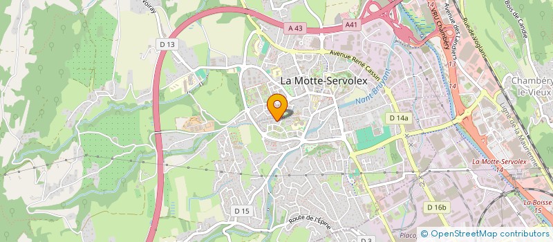 localisation de l'entreprise ABAM à LA MOTTE-SERVOLEX