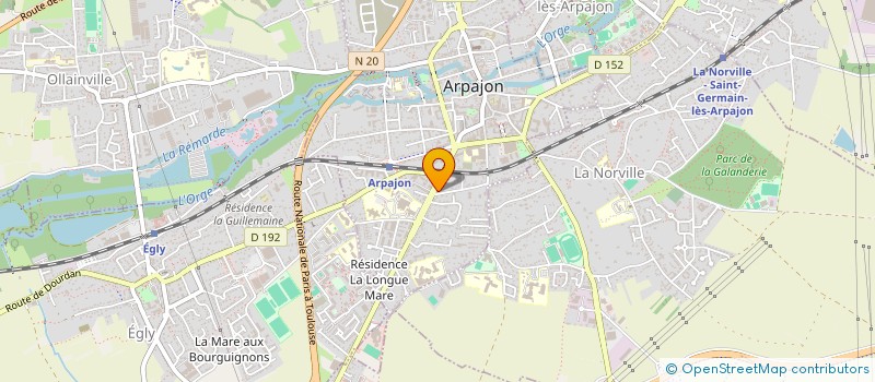 localisation de l'entreprise ABAN  ARPAJON