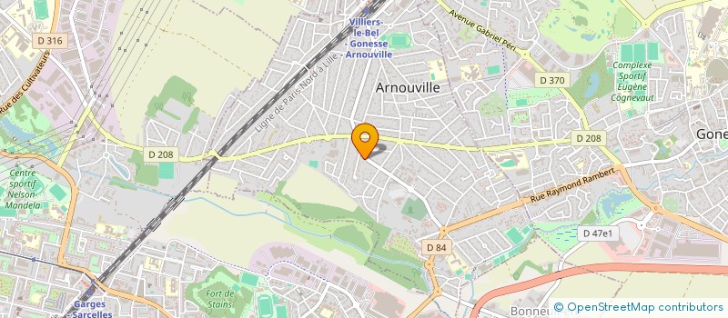 localisation de l'entreprise ABAN à ARNOUVILLE