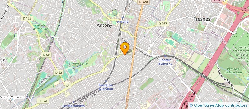localisation de l'entreprise ABAQ-GXP à ANTONY