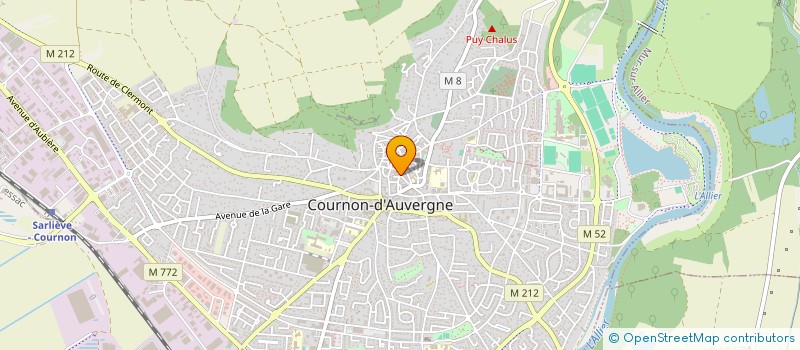 localisation de l'entreprise ABAQUE à COURNON-D'AUVERGNE