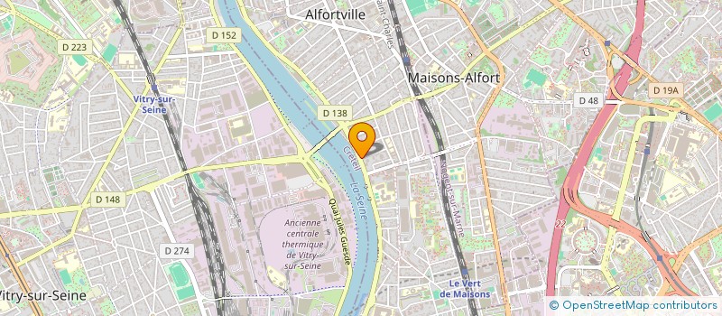 localisation de l'entreprise ABAQUE à ALFORTVILLE