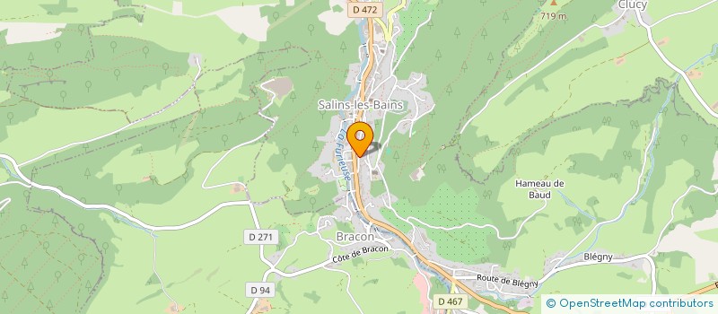 localisation de l'entreprise ABAR  SALINS-LES-BAINS