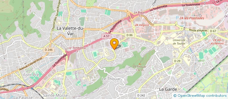 localisation de l'entreprise ABAR INFORMATIQUE à LA VALETTE-DU-VAR