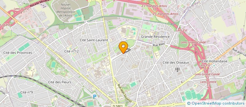 localisation de l'entreprise ABARGHAZ  LENS