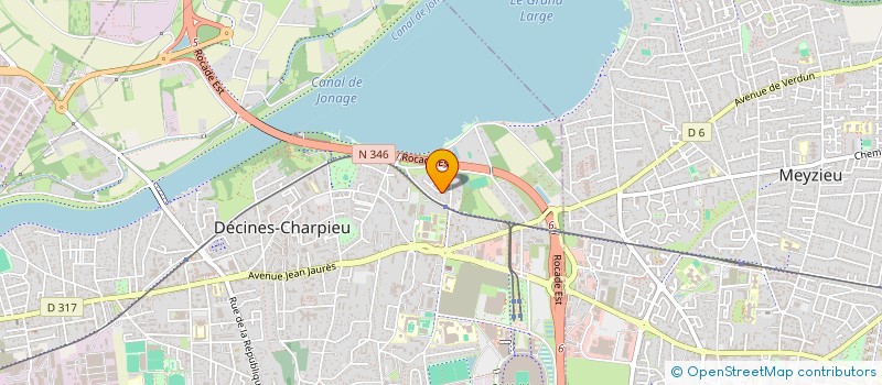 localisation de l'entreprise ABARIK  DECINES-CHARPIEU