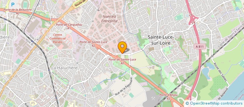 localisation de l'entreprise ABAROCO AGENCEMENT ET COMPOSITE à NANTES
