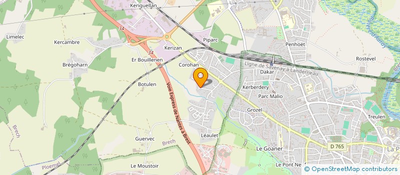 localisation de l'entreprise ABART  BRECH