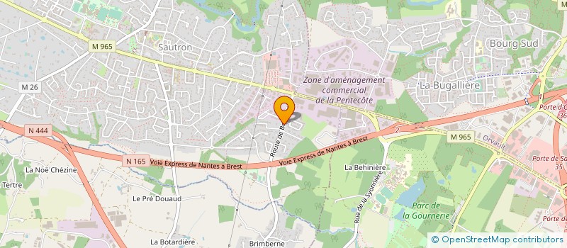 localisation de l'entreprise ABAS DISTRIBUTION à VITRE