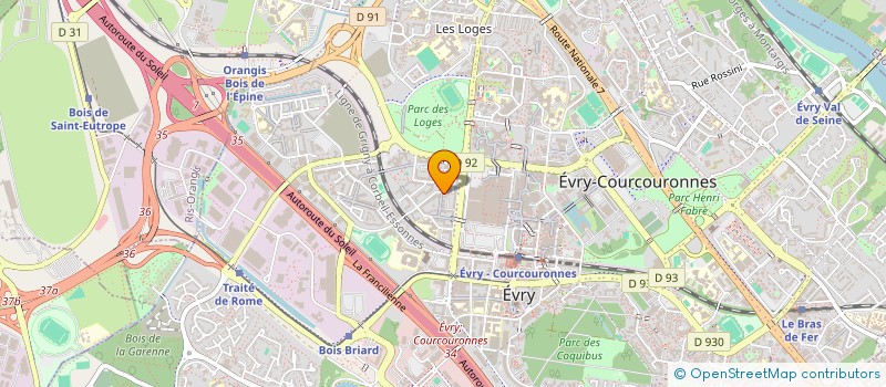 localisation de l'entreprise ABAS VIANDES à EVRY-COURCOURONNES