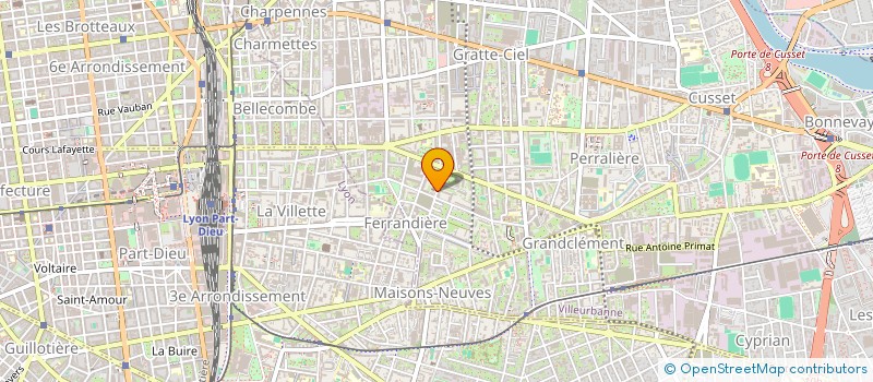 localisation de l'entreprise ABASSEB à VILLEURBANNE