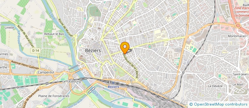 localisation de l'entreprise ABAT  BEZIERS