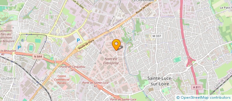 localisation de l'entreprise ABAT à NANTES