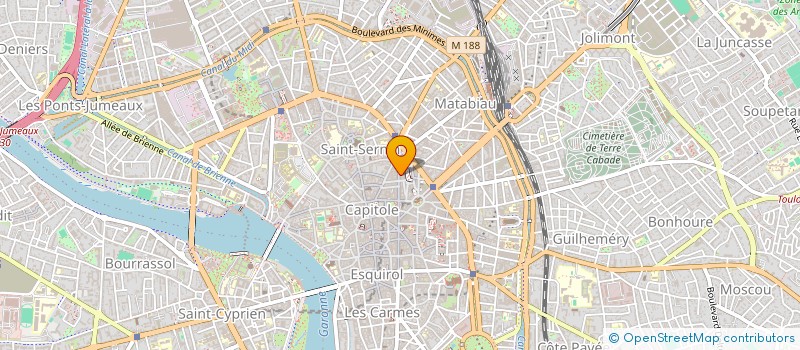localisation de l'entreprise ABAT JEAN  ET COLETTE  TOULOUSE