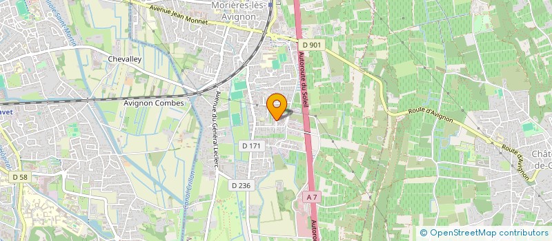 localisation de l'entreprise ABATE CONSTRUCTION  MORIERES-LES-AVIGNON