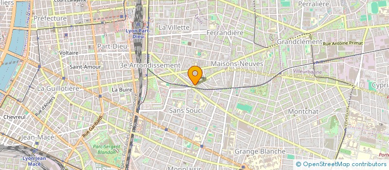 localisation de l'entreprise ABATIR 69 à LYON